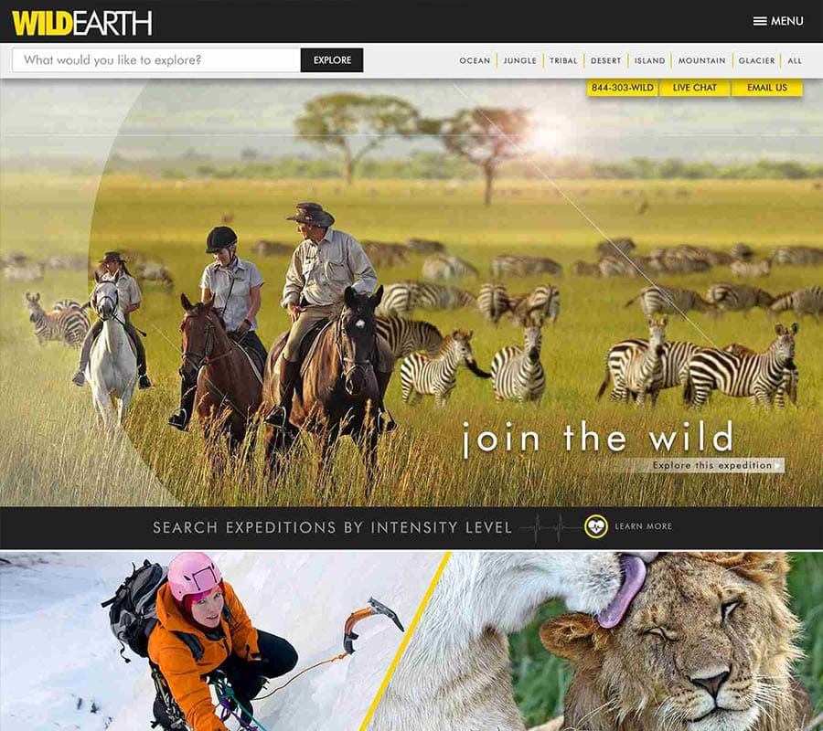 International adventure travel experience representing Wild Earth
